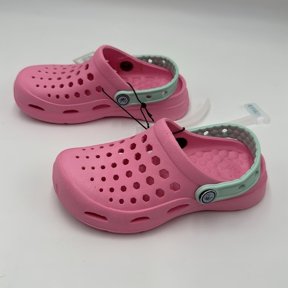 NWT Joybees Kids’ Active Clog - Soft Pink / Mint, Size 12/13 - Picture 3 of 8